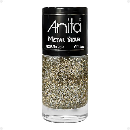 Esmalte Glitter Anita Metal Star Na Veia! 10ml