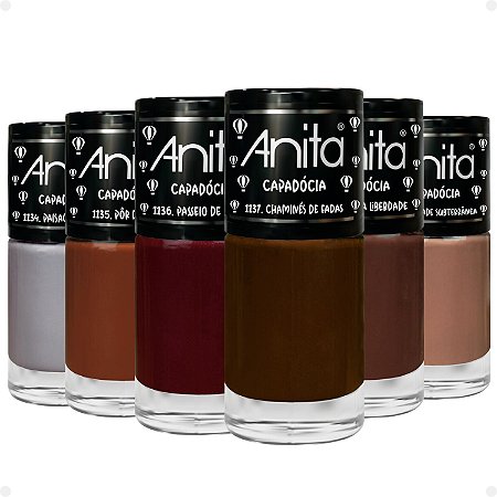 Kit Esmalte Cremoso Anita Capadócia Com 6 10ml