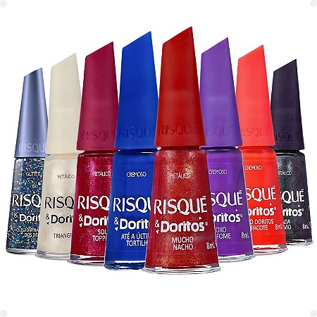 Kit Esmaltes Risqué & Doritos Com 8 8ml