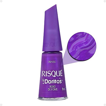Esmalte Cremoso Risqué & Doritos Roxo de Fome 8ml