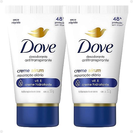 Kit Dove Creme Sérum: 2 Desodorantes Reparação Diária