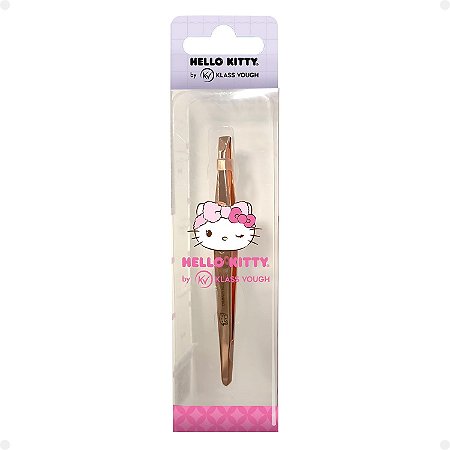 Pinça Dourada Hello Kitty By Klass Vough Ponta Reta Twhk-01