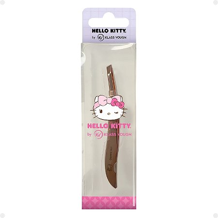 Pinça Dourada Hello Kitty By Klass Vough Ponta Chanfrada Twhk-03