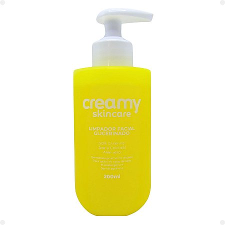Limpador Facial Glicerinado Creamy Skincare 50% de glicerina 200ml