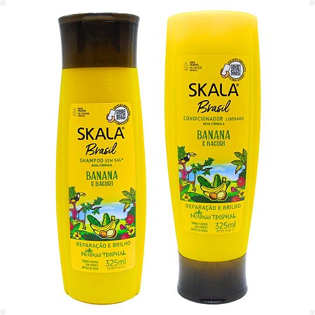 Kit Skala Banana e Bacuri: Shampoo e Condicionador 325ml