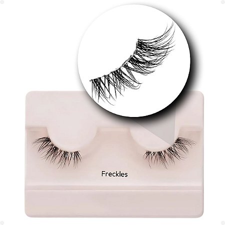 Cílios Postiços Kiss New York The New Natural Freckles Metadinha NNH02B