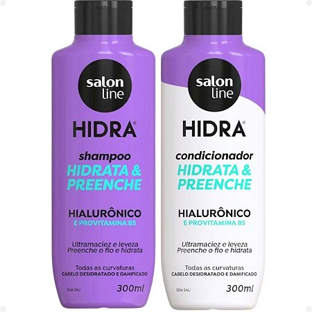 Kit Salon Line Hidra Hidrata e Preenche: Shampoo e Condicionador 300ml