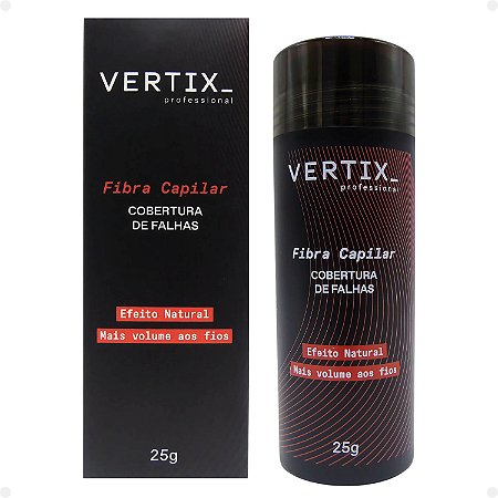 Fibra Capilar Vertix Cobertura de Falhas Castanho Escuro Cód.2812 25g