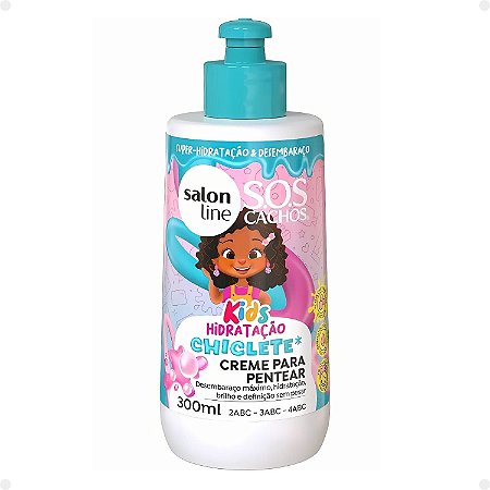 Creme para Pentear Salon Line Kids Sos Cachos Chiclete 300ml