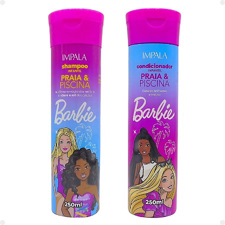 Impala Barbie Infantil Praia e Piscina: Shampoo e Condicionador 250ml