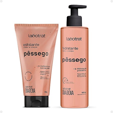 Kit Labotrat Rosto e Corpo Pessego: Esfoliante e Hidratante