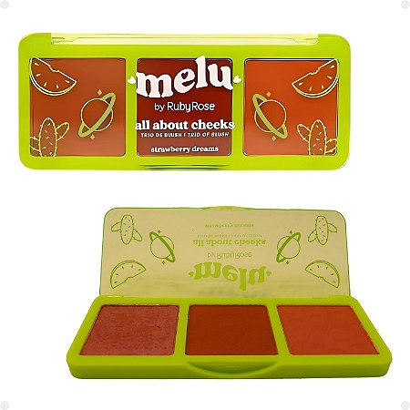 Trio de Blush Melu By Ruby Rose All About Cheeks Strawberry Dreams Rr-1000-3