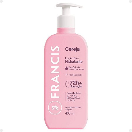 Loção Deo Hidratante Francis Cereja 400ml