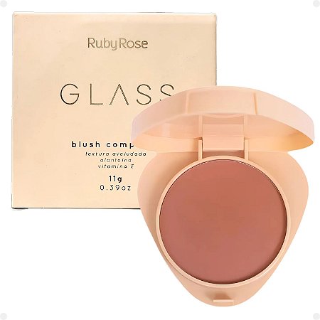 Blush Compacto Ruby Rose Glass Gb10 Hb-6120-1