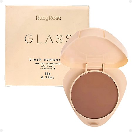 Blush Compacto Ruby Rose Glass Gb30 Hb-6120-3
