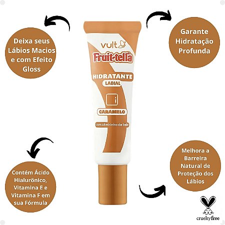 Hidratante Labial Fruit-Tella Vult Caramelo 8ml