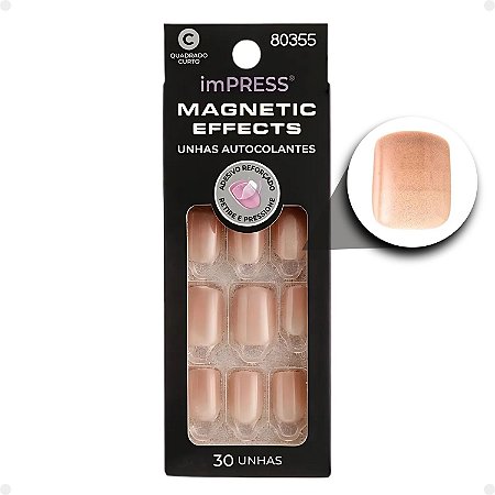 Unha Autocolante Kiss Ny imPress Magnetic Effects Starstuck IMME300B