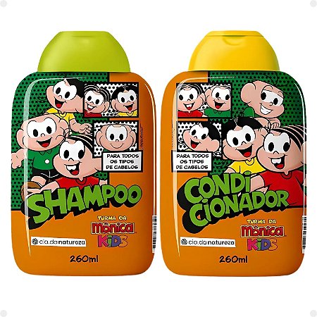 Kit Cia da Natureza Mônica Kids: Shampoo e Condicionador 260ml