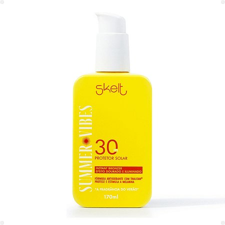 Protetor Solar Skelt Summer Vibes FPS 30 Instant Bronzer 170ml