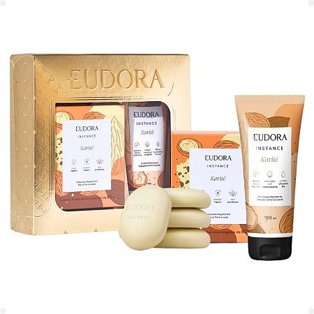 Kit Eudora Instance Karité: Sabonete Vegetal E Creme Hidratante