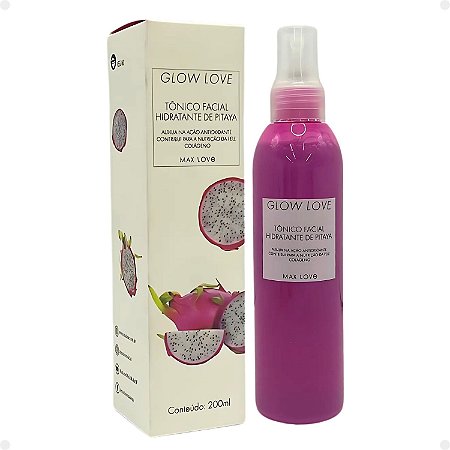 Tônico Facial Hidratante Max Love Glow Love Pitaya Colágeno 200ml