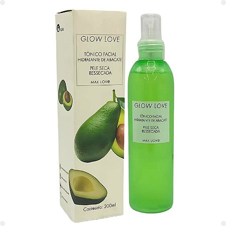 Tônico Facial Hidratante Max Love Glow Love Pele Seca Ressecada 200ml