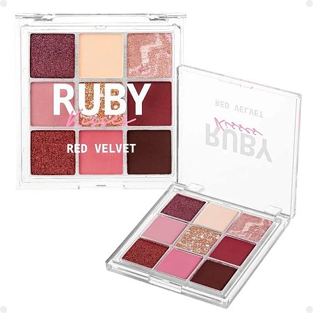 Paleta de Sombras Ruby Kisses Red Velvet Rmps15br