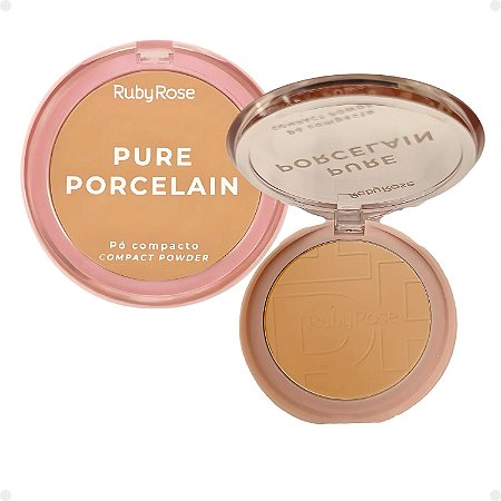Pó Compacto Ruby Rose Pure Porcelain P40 Hbm401-4