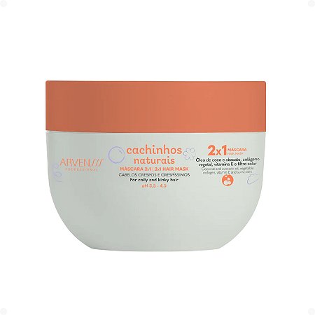 Creme 2x1 Arvensis Cachinhos Naturais Hidratação e Finalização Cabelos Crespos e Crespíssimos 250g