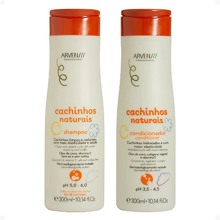 Kit Arvensis Cachinhos Naturais: Shampoo e Condicionador 300ml