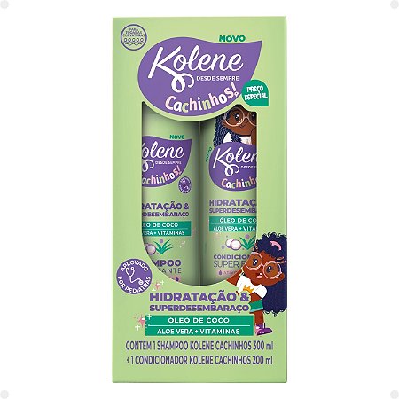 Kit Kolene Cachinhos: Shampoo 300ml e Condicionador 200ml