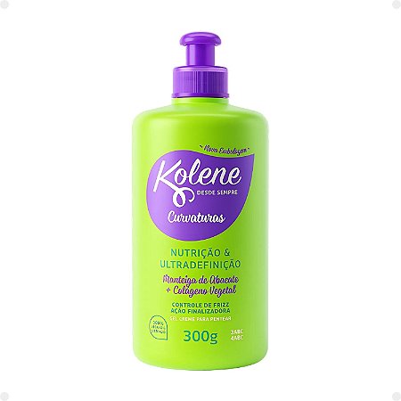 Gel Creme para Pentear Kolene Curvaturas Nutrição e Ultradefinição 300g