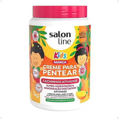 Creme para Pentear Salon Line Kids Cachinhos Ativados Manga 1kg