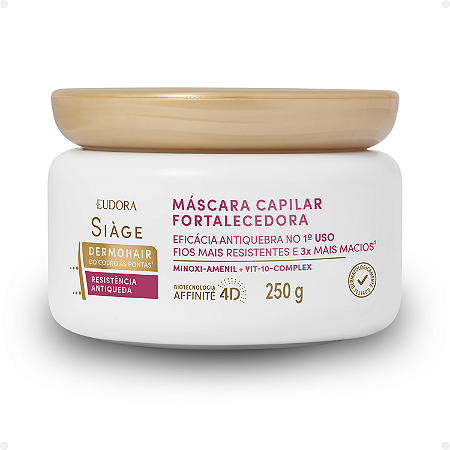 Máscara Capilar Fortalecedora Eudora Siàge Dermohair Resistência Antiqueda 250g