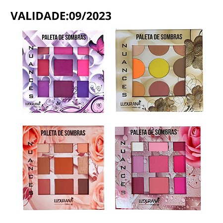 Kit Paleta de Sombras Ludurana Nuances C/4 Val:09/2023