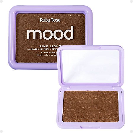 Iluminador Compacto Ruby Rose Mood Fine Light Efeito Radiante Mlf02