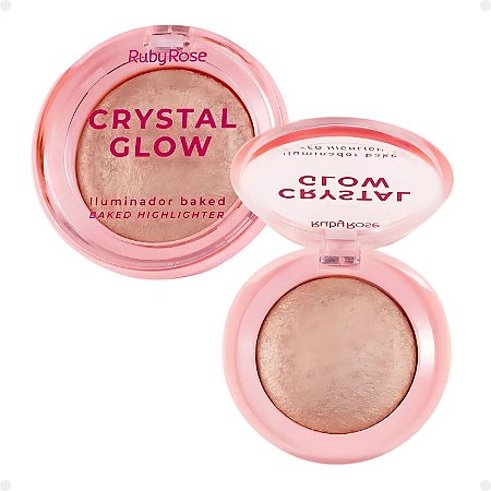 Iluminador Baked Ruby Rose Crystal Glow Peach Glam Hb-m700-3