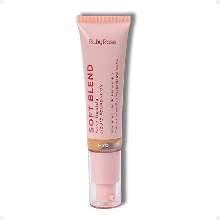 Base Líquida Ruby Rose Rosa Soft Blend F70 Média Cobertura 30g Hb-M301-7