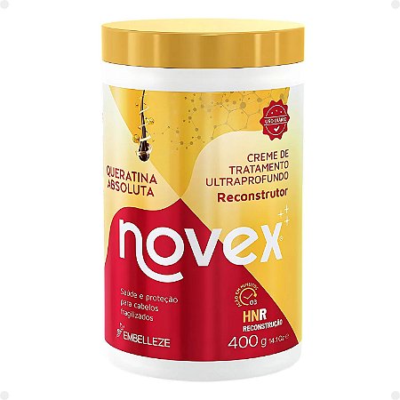Creme de Tratamento Novex Reconstrutor Queratina Absoluta 400g