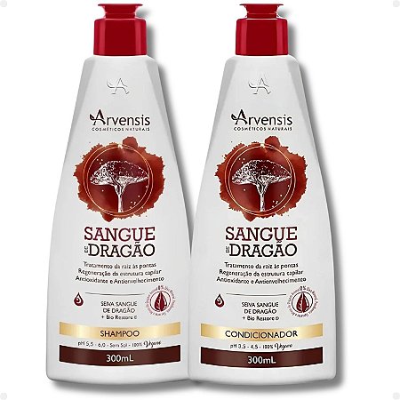 Kit Arvensis Sangue de Dragão: Shampoo e Condicionador 300ml