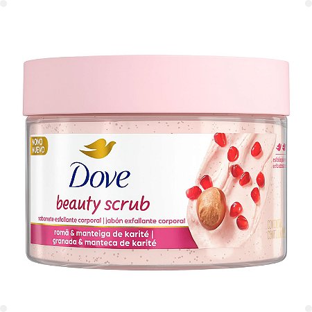 Sabonete Esfoliante Corporal Dove Beauty Scrub Romã e Manteiga de Karité 280g