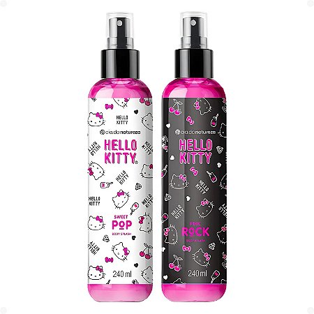 Kit Cia da Natureza Hello Kitty Body Splash: Pink Rock e Sweet Pop