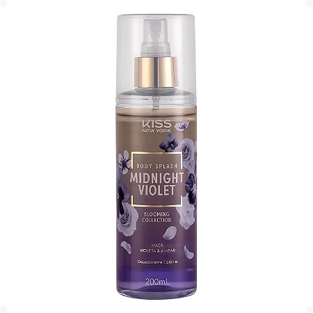 Body Splash Kiss New York Blooming Collection Midnight Violet 200ml