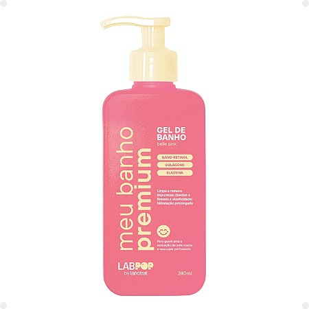 Gel de Banho LabPop by Labotrat Meu Banho Premium Belle Pink 240ml