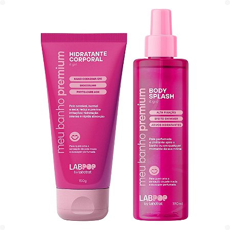 Kit LabPop by Labotrat It Girl: Hidratante Corporal e Body Splash