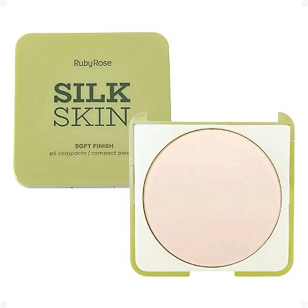 Pó Compacto Ruby Rose Silk Skin Soft Finish Acqua HB-T1400-1