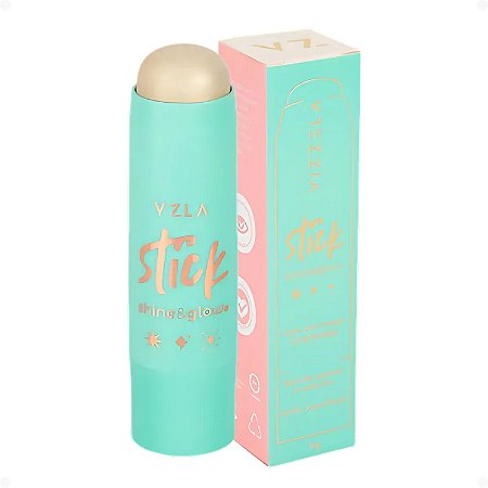 Iluminador em Stick Cremoso Vizzela Shine e Glow Cor 01 VZ110