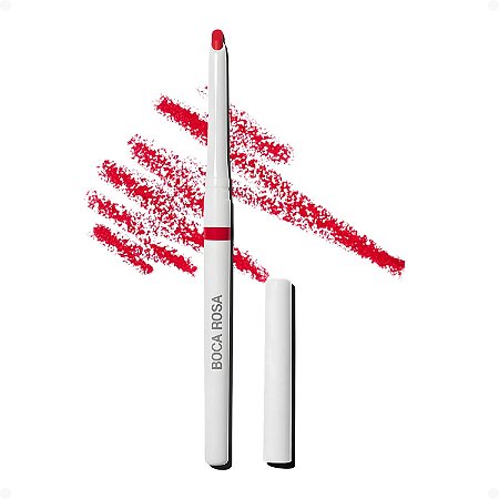 Lápis Contorno Labial Boca Rosa Vermelho Intenso