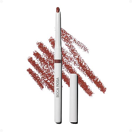 Lápis Contorno Labial Boca Rosa Castanho Intenso