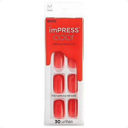 Unhas Autocolantes Kiss New York Impress Color Médio She's Right